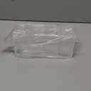 QPEY Large Acrylic Pen Holder 4 Compartments,Clear Pen Holder Organizer Makeup Brush Holder for Office Desk Accessories,Cosmetic Brush Storage Box,Dorm,Bathroom,Kitchen (Clear)