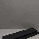 Long Floating Shelves Wall Mounted, 2 Set Modern Black Wall Shelf for Bedroom, Nursery Book Shelf with Lip, Picture Ledge Shelf for Wall Decor Living Room Bathroom Kitchen - Black,23.6 In