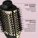 HOT TOOLS 24K Gold Blow Dryer Brush, Round Brush Blow Dryer for Salon-Worthy Blowouts in One Step, Fast Styling & Long-Lasting Results