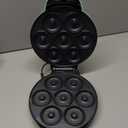 Dash Express Mini Donut Maker - Homemade Dessert Maker - Features Double-Sided, Non-Stick Surface & Space-Saving Design - Makes 7 - Aqua