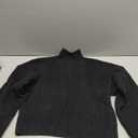 ZAFUL Women's Cropped Turtleneck Sweater Lantern Sleeve Ribbed Knit Pullover Sweater Jumper, Black, Size M