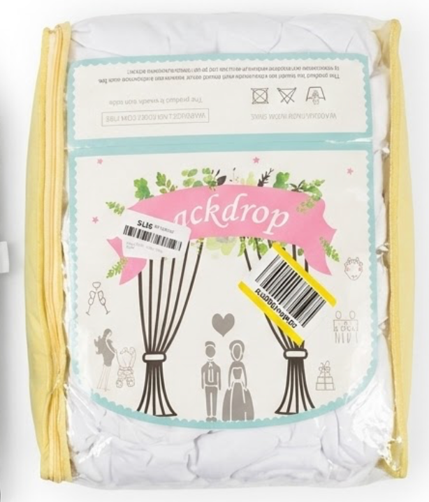 Wedding Photo Booth Backdrop Curtain Set.