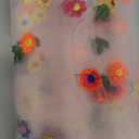 Joanlody Champagne Embroidery Daisy Spring Summer Table Runner 10ft Florals Seasonal Easter Tulle Table Runner Holiday Kitchen Dining Table Decoration for Home Party Indoor (10ft x 1pack)