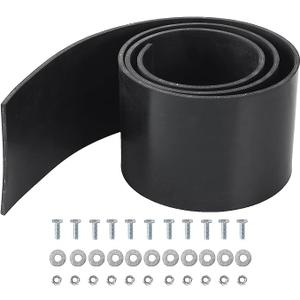 AR-PRO Universal Snow Plow Rubber Flap - 72" x 6" x 1/4" Plow Blade Flap - Suitable for 48" -72" Blades - Includes All Mounting Hardware