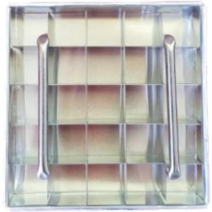 Brownie Cutter Stainless 100% Heavy duty Baking Pan with Slicer Ensures Perfect Crispy Edges baking pan Bakeware for Oven Baking Bakeware Cake portion cutter (8x8 25)