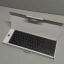 Rapoo E900T Portable Wireless Keyboard with Touchpad, Multi-Device HTPC Keyboard for PC-Connected TV/Tablet/Steam Deck/Gaming Console/Raspberry Pi/Mini PC - Support Touch Gestures for Windows & Mac (Black)