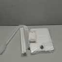 cretopwin Tablet Floor Stand Holder with Flexible Gooseneck and Stable Base, Compatible with Tablet and Cell Phones (3.5''-9.7''), White