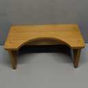 AZEN Toilet Stool Squat Adult, Wood Poop Stool for Bathroom Adults, 7 Inch Height (Yellow (1 Pack))