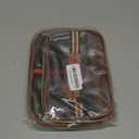 New Retro Vintage Vanity Bag, Clear Makeup Organizer with Handle, Large Capacity Water Resistant Cosmetic Toiletry Bag for Women, Travel Skincare Storage Case, Vintage Makeup Pouch