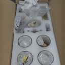 Battery Operated Wall Sconces Set of 2, 330° Rotation 3000K-6000K Dimmable Wireless Wall Sconce with Clear Glass Gold 10400mAh USB Rechargeable Wall Lights with Remote Bulbs Included 2 Pack