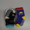  Non Slip Kids Toddler Socks with Grippers Baby 12 Pairs Anti Skid Socks for Boys Girls  Children 3-5T