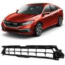 Front Bumper Lower Grille For 2019 2020 2021 Honda Civic Sedan Black Grill