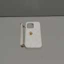 UnnFiko Wallet Case Compatible with iPhone 14 Pro Max, Cute Light Luxury Bag Design, Purse Flip Card Pouch Cover Soft Silicone Case with Handstrap Long Shoulder Strap (White, iPhone 14 Pro Max)