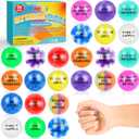 24 Pack Fidget Motivational Stress Balls for Adults, Stress Relief Stress Ball with Quotes Inspirational, Bulk Squishy Squeeze Balls Set