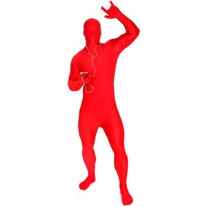 Morphsuits Full Body Costume Halloween Bodysuit, Spandex Bodysuit Costumes Adult, Morph Suits Adults, Mens Halloween Costumes (Medium, Red)