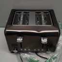 SEEDEEM 4 Slice Stainless Toaster with LCD Display, 7 Shade Settings, Wide Slots, Bagel/Defrost/Reheat Functions, Removable Crumb Tray, 1800W