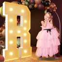imprsv 4FT Marquee Light Up Letters, Large Light Up Letters for Birthday Party Decor Wedding Decorations, Marquee Letters for Party Decoration Large Marquee Letters Arch Kit Decorations Letter R