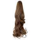 Claw Clip Ponytail Extension 18" Clip in Wavy Ponytail Hair Extensions Long Pony Tails for Women Extensions Light Chestnut Brown