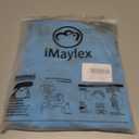 iMaylex Soft 100% Egyptian Cotton Zipper Closure Pillowcases, Cozy and Lightweight Pillow Case, Set of 2, Blue, King, 20" x 36"