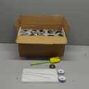 Kucoele 16oz Glass Juice Bottles with Lids, 10 Pack Reusable Smoothie Cups Water Bottles Drinking Jars with Glass Straws, Brush, Lids with Hole