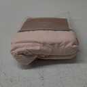 Pink Ruffle Duvet Cover Queen Size, 3PCS Soft Washed Microfiber Vintage French Country Duvet Cover Set for Queen Bed, Pink, 90x90 in