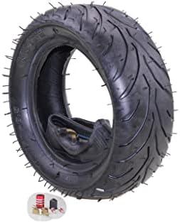 Trkimal 110/50-6.5 Rear Tire Inner Tube with TR87 Angled Valve Stem for 38cc 47cc 49cc Mini Pocket Bike Fits for MTA1 MTA2 GP-RSR Cag Lucky 7 Bicycle Motor Mini E-Scooters Dirt Bike (Rear 110/50-6.5)