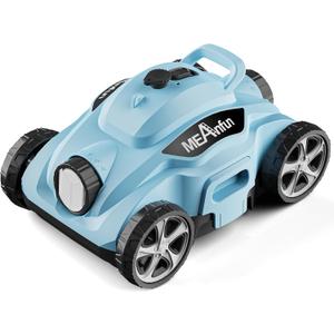 All New Pool Vacuum for Above Ground Pool, MAX Last 110 Mins & Clean 1076 Sq. Ft Robotic Pool Cleaner for Inground Pool Robot - 5800mah Automatic Parking Pools Cleaning Tools Blue