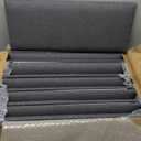 Upholstered Wall Mounted Headboard, Acoustic Panel, Peel and Stick Wall Padding, Dark Grey Dorm Towel Fabric, 6-Pack