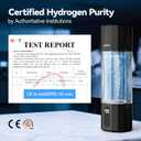 MOVOCA Upgrade Hydrogen Water Bottle, 3Min 2200PPB Rapid Hydrogen Water Generator -SPE PEM Tech, 14OZ Portable Hydro Water Machine, Health Care Gifts for Husband, Wife, Family, Friends, Travel