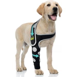 Dog Elbow Brace & Dog Front Leg Brace to Stop Licking – Dog Elbow Protector & Hygroma Elbow Pads for Dogs, Breathable Dog Sleeves for Front Legs, Reflective, Cone Alternative – Right Leg, XS