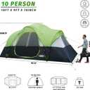 UNP 10 Person Tents for Camping Family Outdoor Camping Tent, Fluorescent green