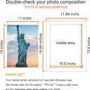 SESEAT 11x14 Frames Pack of 4,Display Pictures 8x10 with Mat or 11x14 Without Mat,Wall Mounting, Distressed White