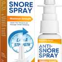 Anti Snoring Spray, Natural Snoring Solution to Open Throat & Air Passages, Effective Snore Devices for Better Sleep and Breathing, More Restful Sleep for You and Your Partner, 30mL