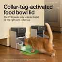 PETLIBRO Automatic Cat Feeders for 2 Cats, RFID Collar Tag for Exclusive Meals, Cats Recognition to Stop Food Stealing, Diet Tracking for Multi-Pet Homes and Different Diets, Pet Feeder Pack of 2