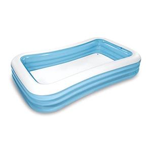 INTEX 58484EP Swim Center Inflatable Family Pool: 277 Gallon Capacity – 120" x 72" x 22" – Blue