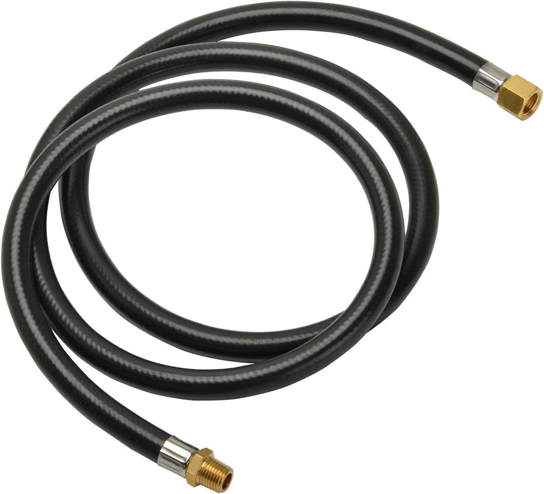 Only fire 5Ft Propane Extension/Appliance Hose for Propane Gas, 1/4" Male NPT x 1/4" Female Ball Seat Pipe Swivel Fitting