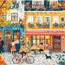 Jigsaw Puzzles for Adults 1000 Pieces, Interlock Perfectly Letter on Back No Dust, Home Decor Birthday Party Gift Toy for Men Women Elders Seniors, 1:1 Poster - Romantic Time