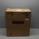 Canarm Burke 1 Light Table Lamp with Matte Black and Brushed Brown Finish and Natural Cream Shade