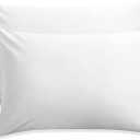 Travel Pillow Case 12x18 Size Pack of 2 Pieces 100% Egyptian Cotton Zipper Closure 500 Thread Count Toddler Pillowcase White