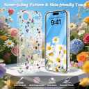 MILPROX Compatible with iPhone Air Case Floral - Flowers Girly Design for Women Girls - Clear Elegant Pretty Aesthetic Classy Retro Phone Cover for iPhone 17 Air 6.5'' - Garden
