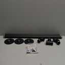 FlySkip Handrails for Indoor Stairs 4ft 2 Sections Galvanized Steel Pipe Stair Railing Non-Slip Wall Mount Hand Rail for Outdoor Indoor Stairs Porch Deck(4FT)