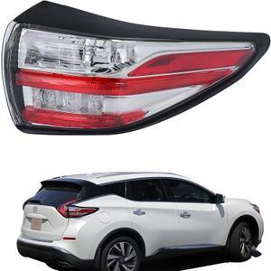 Silscvtt RH Outer Tail Light Assembly Replacement for Nissan Murano 2015-2018 Right Side NI2805103 265505AA0B Silscvtt RH Outer Tail Light Assembly Replacement for Nissan Murano 2015-2018 Right Side NI2805103 265505AA0B