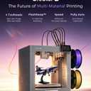 FLASHFORGE Creator 5 4-Toolhead Changer 3D Printer, Multi-Color & Multi-Material Printing, Near-Zero Waste System, 7s FlashSwap, Clean Support Removal, CoreXY 600mm/s Auto Calibration FDM 3D Printer