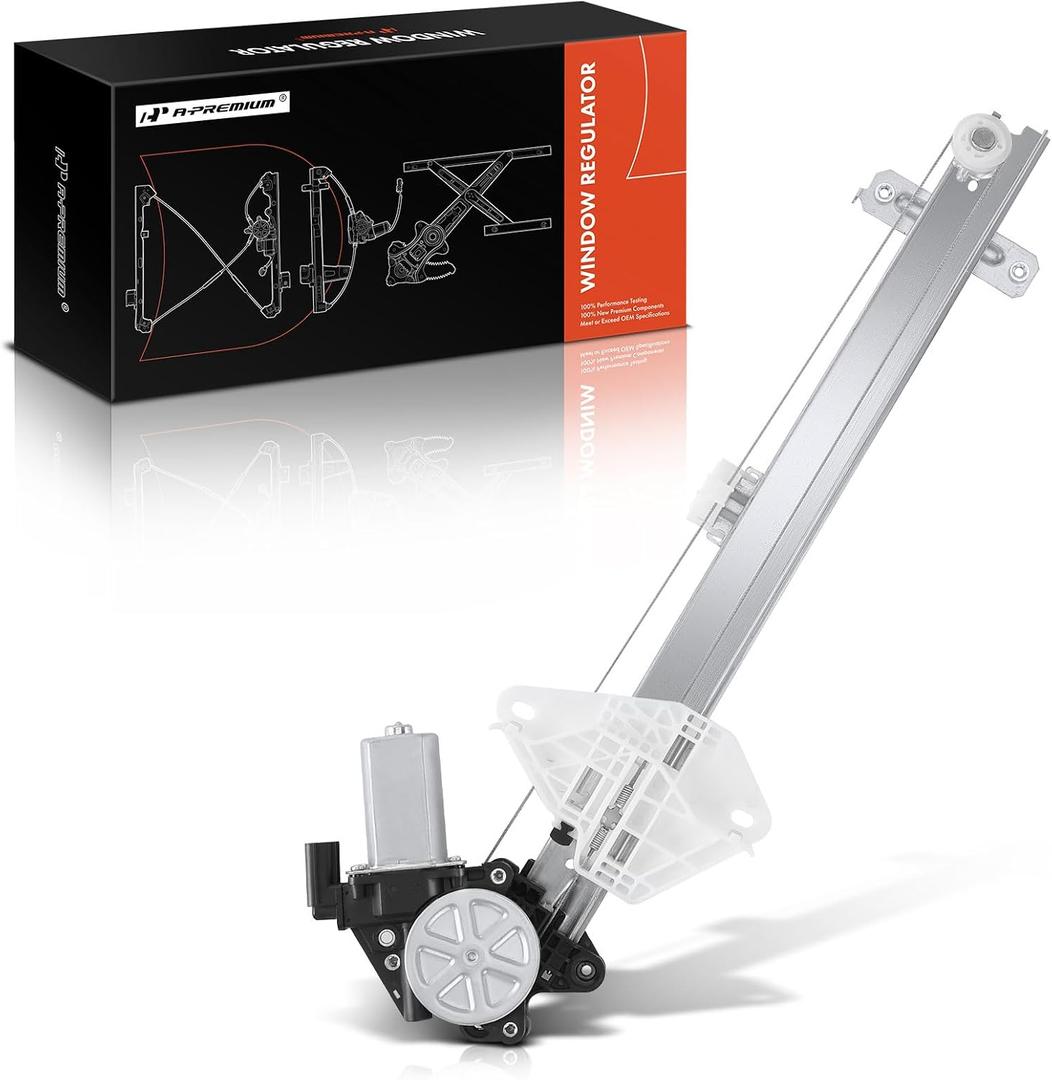 A-Premium Electric Power Window Regulator with Motor Compatible with Acura TLX 2015-2020, Rear Left Driver Side, Replace# 72750TZ3A01