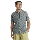 UNIONBAY MEN’S BRADLEY SHORT SLEEVE GAUZE BUTTON DOWN SHIRT, SNOW PINE, Size XL