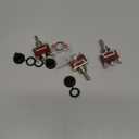 Joinfworld Waterproof Toggle Switch 12V DC 30A On Off On 3 Way SPDT 12 Volt Heavy Duty Marine Toggle Switch 3 Position 3 Pin with Weatherproof Boot Cap Cover for Car Auto Truck Boat - 3 Pack