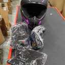 Yesmotor Youth Kids Motocross Helmet Motorcycle Dirt Bike Off-Road Mountain Bike BMX MX ATV Helmet with(Gloves Goggles Mask) 4Pcs Set - DOT Approved (Purple,S)