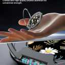 Typecase Folding Phone Stand: Foldable Phone Holder for Desk - Ultra Thin Adjustable Kickstand - Magnetic Phone Grip Home Desk Accessories Compatible with Phone Tablets (Midnight Garden)