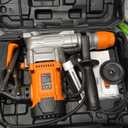 Protmex Hammer Drill - 1500W SDS Plus Heavy Duty Rotary Hammer Drills | 3 in 1 Function (Drill/Hammer/Chisel) 1-1/4" Concrete Drills with 5pcs Bits for Brick Walls, Concrete, Construction