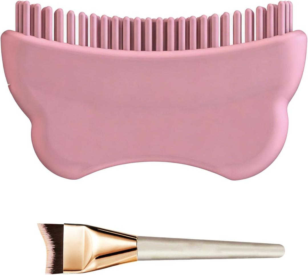 3 x New Lymphatic Contour Face Brush, Dry Brushing Face Brush, Lymphatic Drainage Massager for Face, Chin & Jawline Sculpting, Ergonomically Designed to Fit The Skin Precisely and Relieve Fatigue (1PCS)